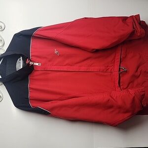 Fila Vintage 24 7 For Your Riding Pleasure Red & Black Riding Windbreaker Jacket
